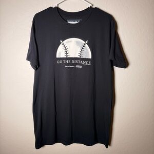 Men’s BASEBALLISM Field of Dreams Go The Distance t shirt size large